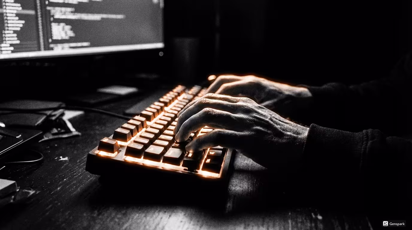 Hands Typing on Keyboard